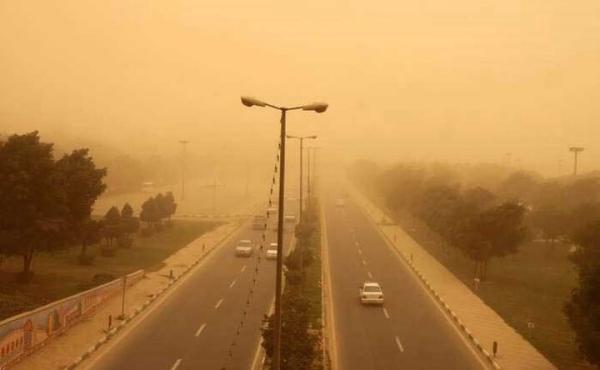 گرد و خاک شدید مناطق مختلف استان ایلام را فرا گرفت