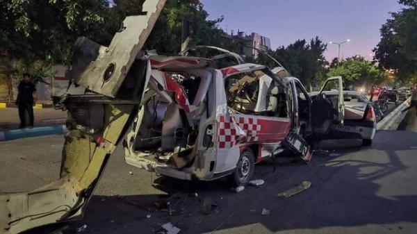 حمله اسرائیل به آمبولانس در حال انتقال بیمار ؛ ۳ نفر شهید شدند