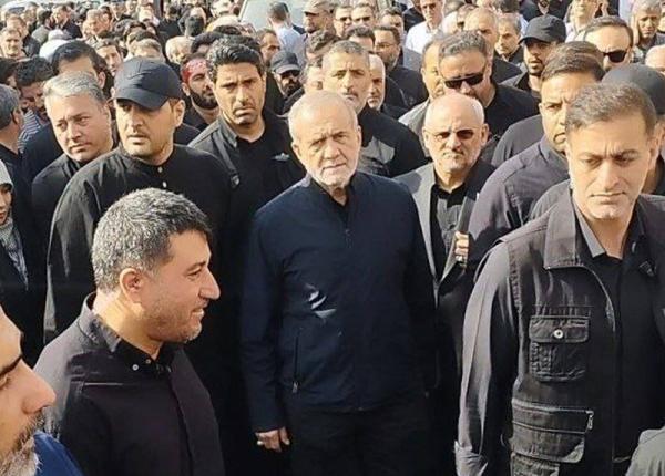  ببینید / حضور پزشکیان در مراسم گرامیداشت سردار شهید محمد باقری 