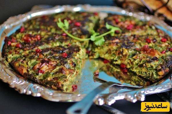آموزش آشپزی ؛ طرز تهیه کوکو لوبیا سبز مجلسی تبریز+نکات طلایی