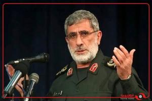  حضور سردار قاآنی، فرمانده نیروی قدس سپاه در مراسم تشییع شهدای اقتدار ملی در تهران 