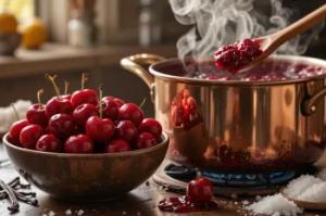 طرز تهیه مربای گیلاس / راز شکرک نزدن و ترش نشدن مربا گیلاس