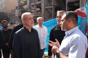 بازدید پزشکیان از برخی مناطق آسیبدیده از تهاجم رژیم صهیونیستی