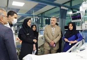 عیادت وزیر بهداشت از مجروحان حمله رژیم صهیونیستی در تهران