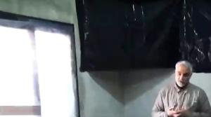  لحظه انفجار حین سخنرانی حاج قاسم سلیمانی 