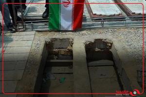 آمادهسازی محل تدفین فرمانده نیروی هوافضای سپاه پاسداران در بهشت زهرا(س)