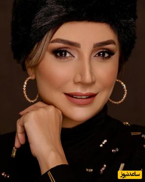 شبنم قلی خانی به عشق کلاه قفقازی خوشگل سفید و گرون قیمتش وسط تابستون هوس برف سنگین کرده!
