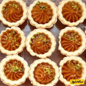 طرز تهیه شیکترین حلوای ماه محرم با عطر و طعم عاالی/ واقعا که عجب حلوای قندی تو!