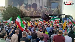 فیلم جشن و سرور آبادانی ها در شب پیروزی ایران مقتدر
