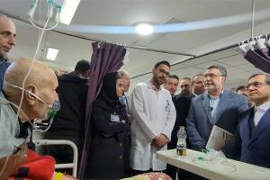 عیادت وزیر بهداشت از مجروحان حمله رژیم صهیونیستی