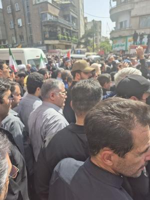 حضور وزیر نفت در تشییع پیکر مطهر شهدای اقتدار