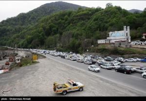 بازگشایی دوطرفه محور هراز پس از تخلیه بار ترافیکی سنگین