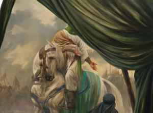نقاشی جدید حسن روحالامین «سند» شهادت طفل ۶ ماهه را روایت کرد
