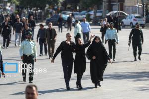 عکس/ مراسم تشییع و تدفین پیکر مطهر ۶ شهید در اسدآباد