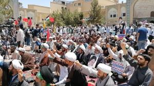 خروش طلاب انقلابی در فیضیه؛ صدای شکستن استخوان صهیونیسم به گوش میرسد