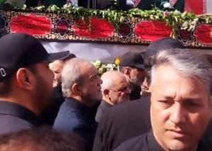حضور رئیسجمهور در تشییع پیکر شهدای جنگ