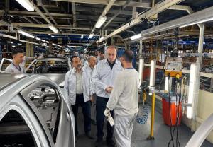  بازدید مدیرعامل گروه سایپا از خطوط تولید 