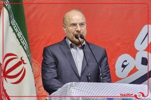  حضور محمدباقر قالیباف در مراسم تشییع پیکر شهدای اقتدار 