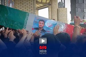 مراسم تشییع شهیدان حملات رژیم صهیونیستی در شهرک ولیعصر تهران