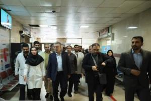 بازدید ظفرقندی از دو بیمارستان تهران