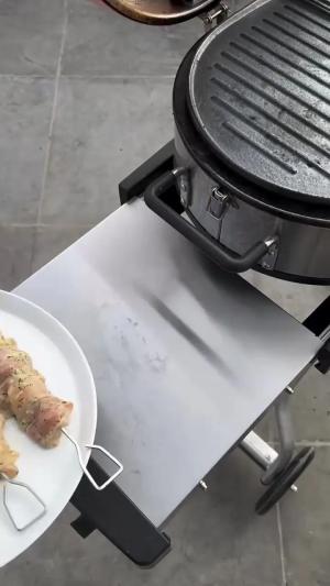 جوجه سیر و شوید با دیپ بادمجان، یک ترکیب جدید و خوشمزه + فیلم
